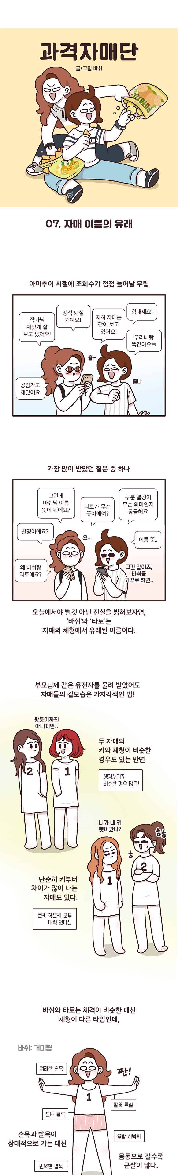 과격자매단 07. 자매 이름의 유래 1