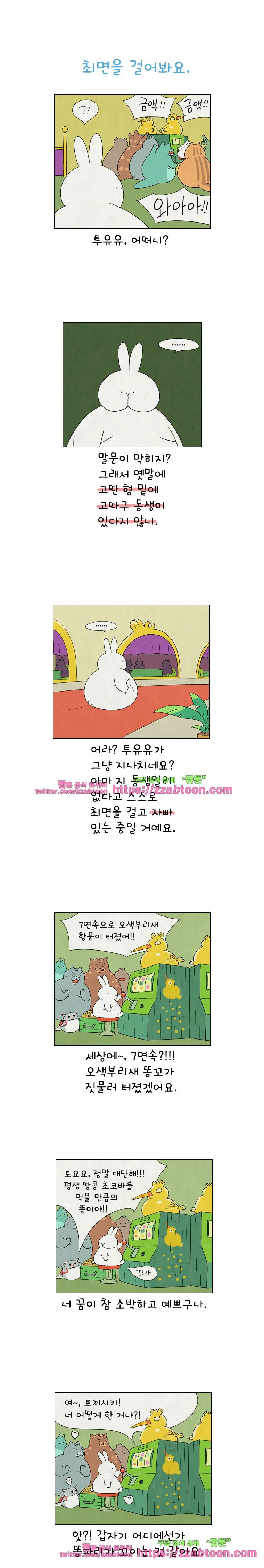 얌얌숲 당근길 토요요 137화. 어린 타짜니? 1