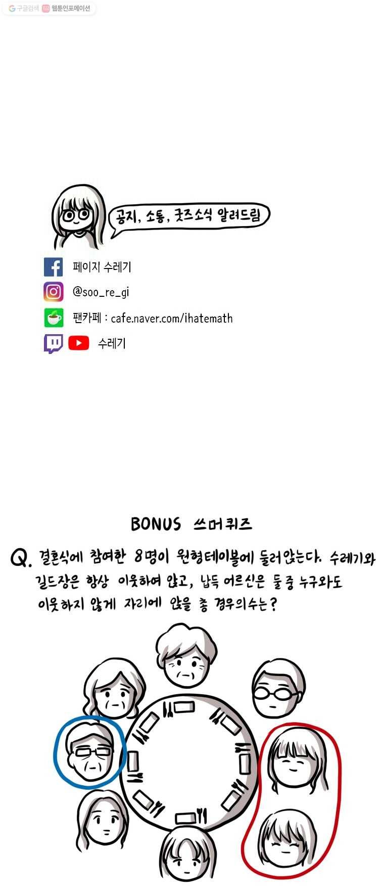 쓰레기 머학생 21화 길드원 결혼식 갔던 만화 5