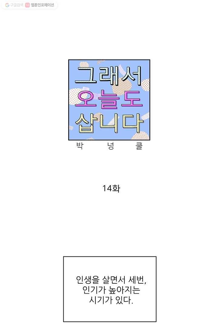 그래서 오늘도 삽니다 14화 1