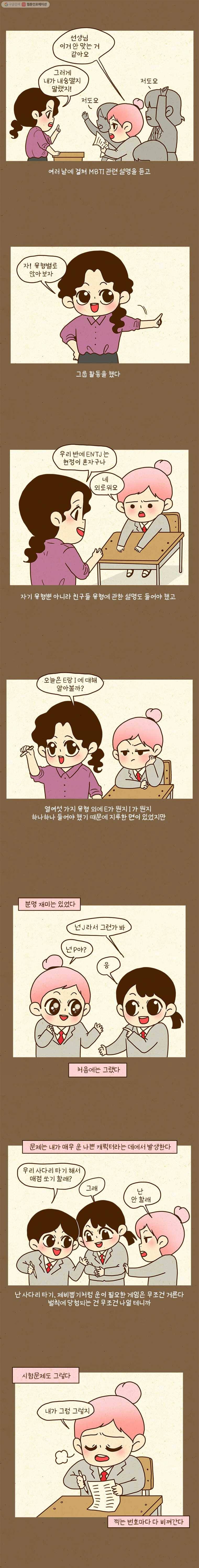 반지하셋방 170화 MBTI 2