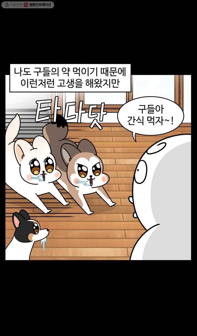 노곤하개 시즌4 28화 약 먹이기 3