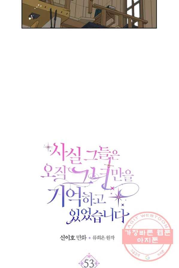 사실, 그들은 오직 그녀만을 기억하고 있었습니다 53화 8