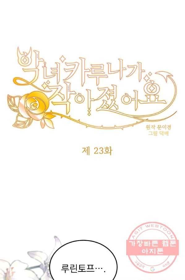 악녀 카루나가 작아졌어요 23화 1