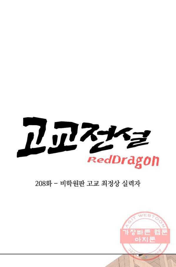 고교전설 208화 비학원판 고교 최정상 실력자 7