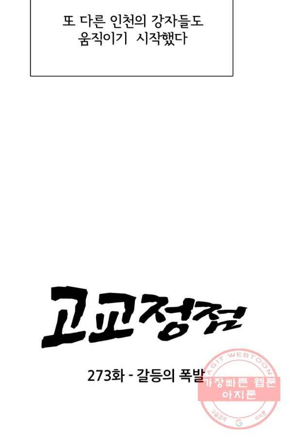 고교정점 273화 갈등의 폭발 6