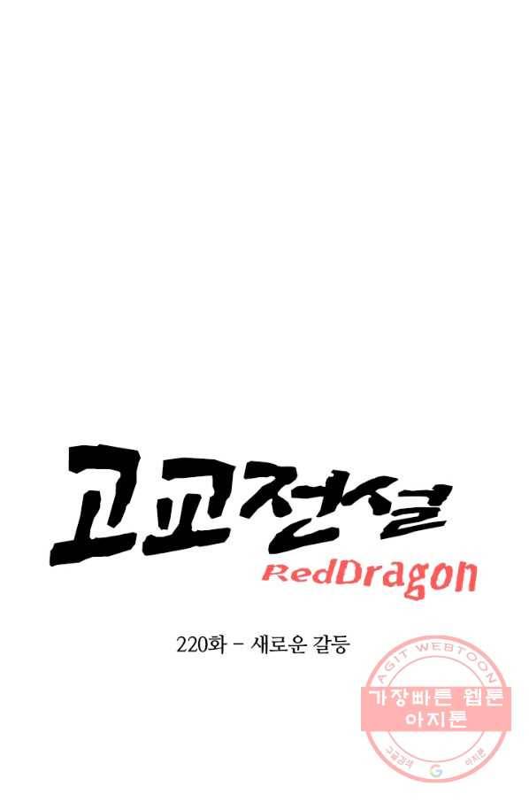 고교전설 220화 새로운 갈등 6