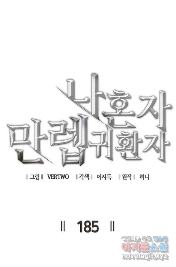 나 혼자 만렙 귀환자 185화 1