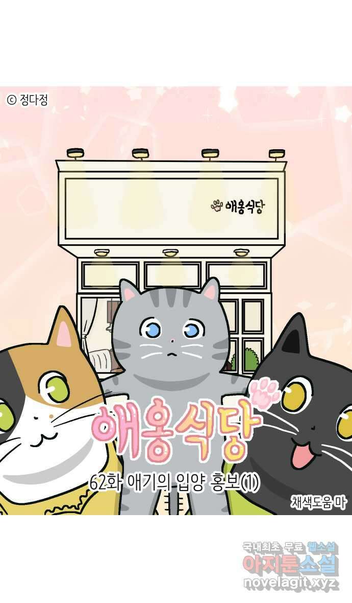 애옹식당 62화 애기의 입양 홍보(1) 1