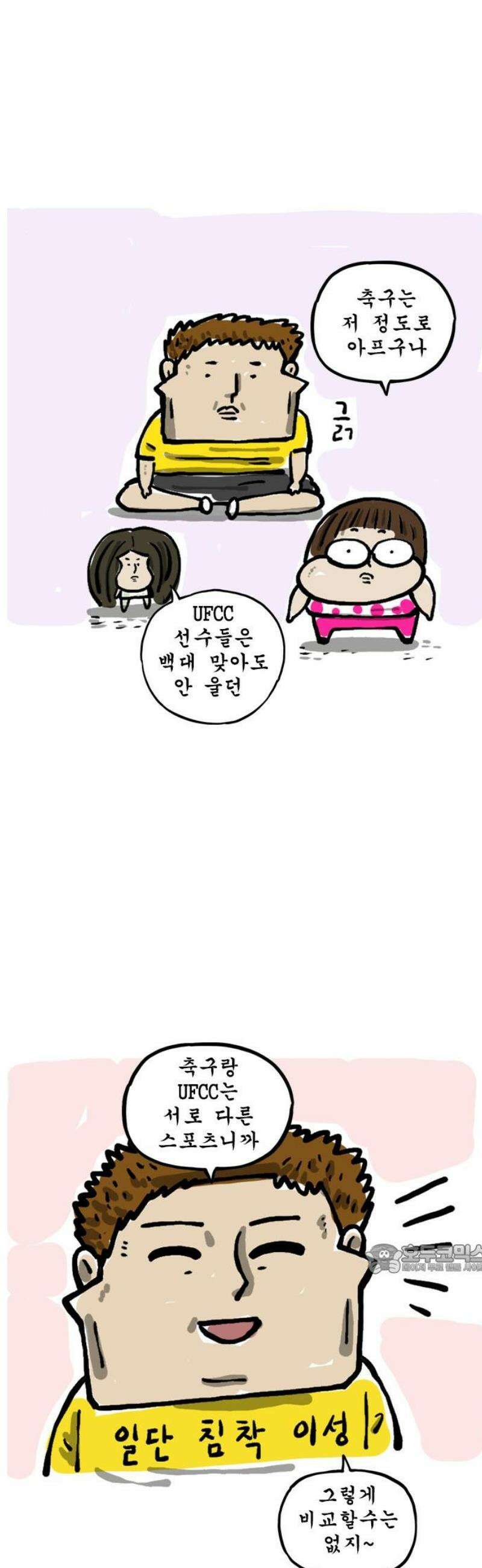 마음의소리(였던 것) 83화 축구와 이종격투기 2