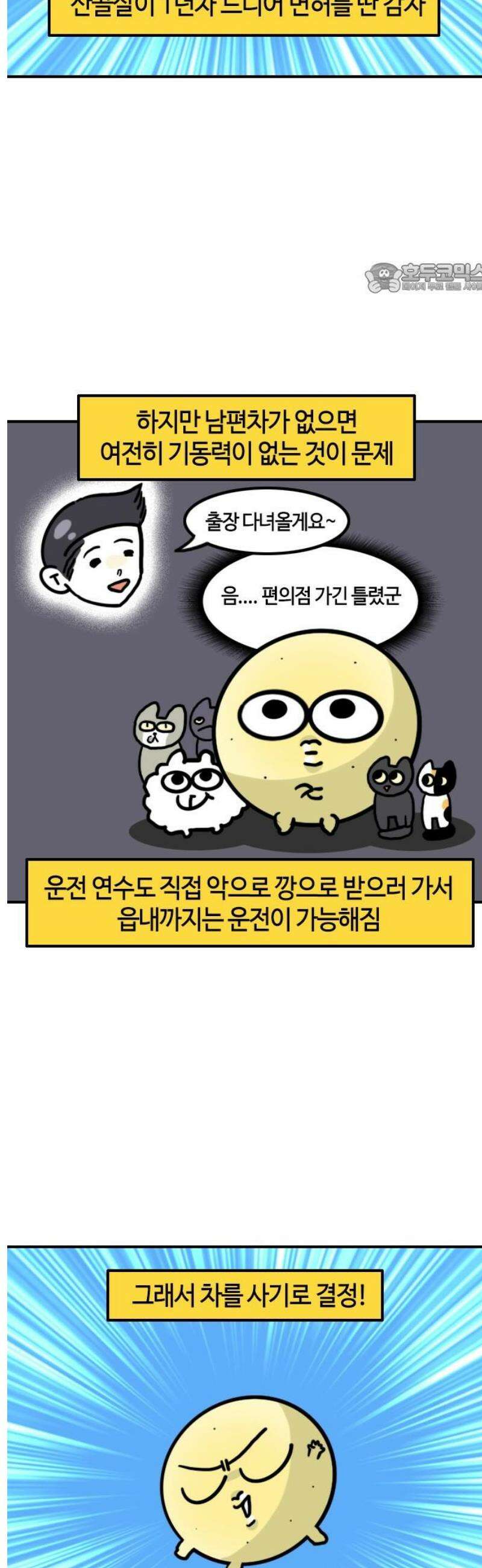 유부 감자 118화 나의 중고차 구매기 2