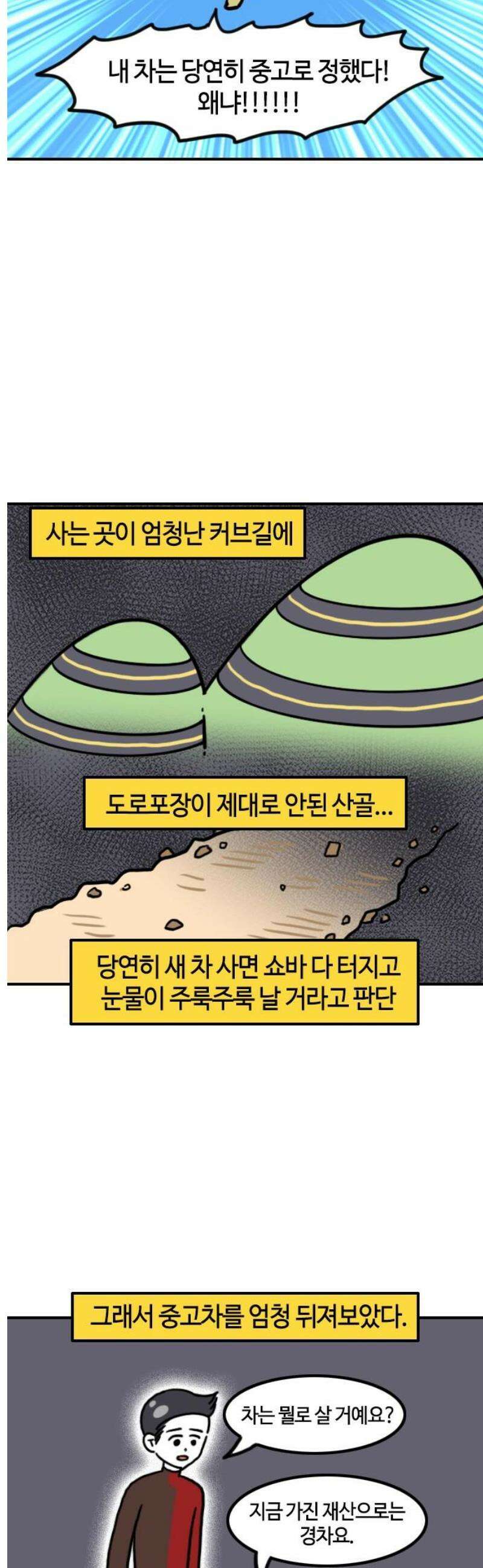 유부 감자 118화 나의 중고차 구매기 3