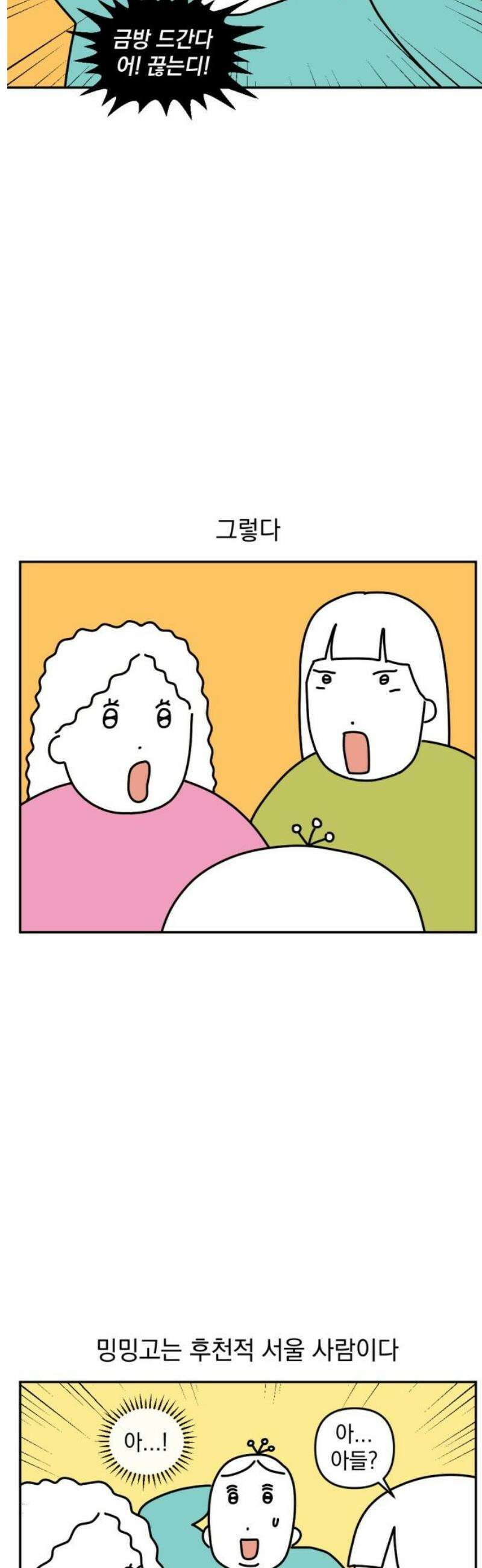 고고밍밍고 20화 후천적 서울 사람 3